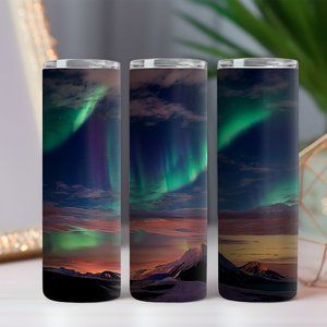 Mountain Sky Tumbler, Sunrise Tumbler, Northern Lights Tumbler, Sunset TUmbler
